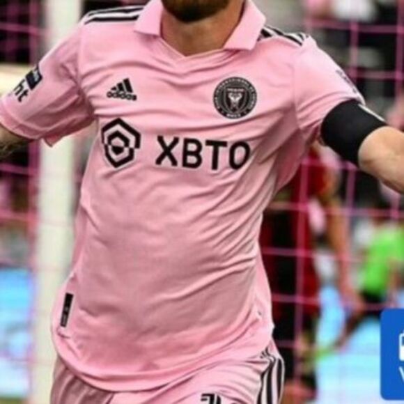 Adidas NWT Pink Black Accents Inter Miami CF #10 Messi Authentic SS Jersey Sz L - Picture 3 of 15